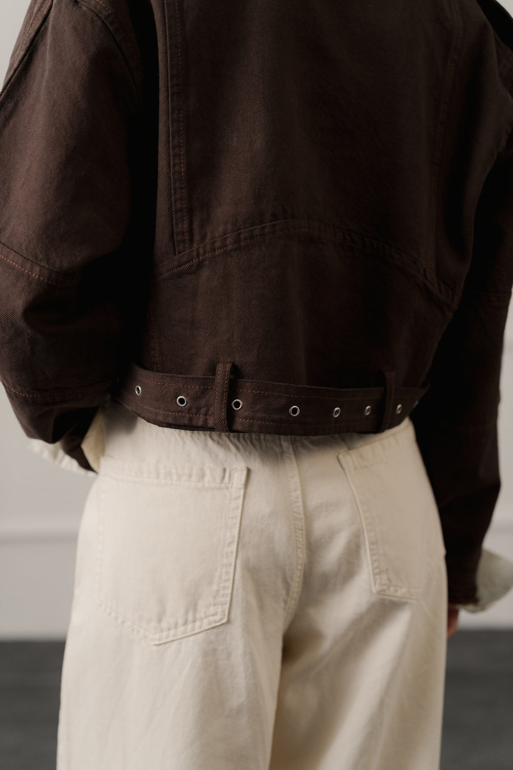 Brown Slim Fit Biker Jacket - Hustle N Holla