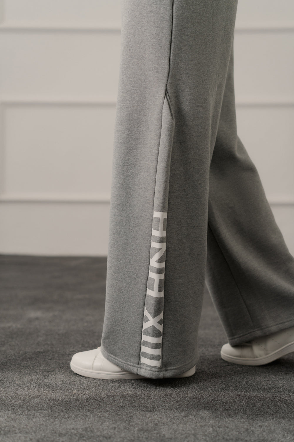 Grey Loose Fit Panelled Trousers - Hustle N Holla
