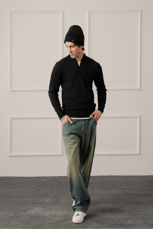 Blue Vintage Straight Fit Denim Jeans - Hustle N Holla