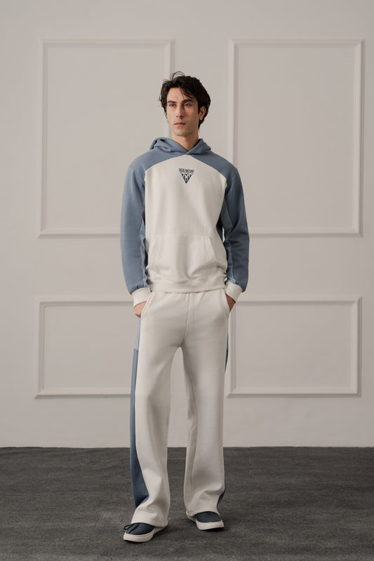 White Relaxed Fit Graphic Pull Over Hoodie - Hustle N Holla