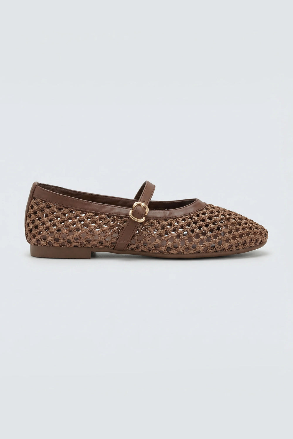 Brown Woven Ballet Pumps - Hustle N Holla