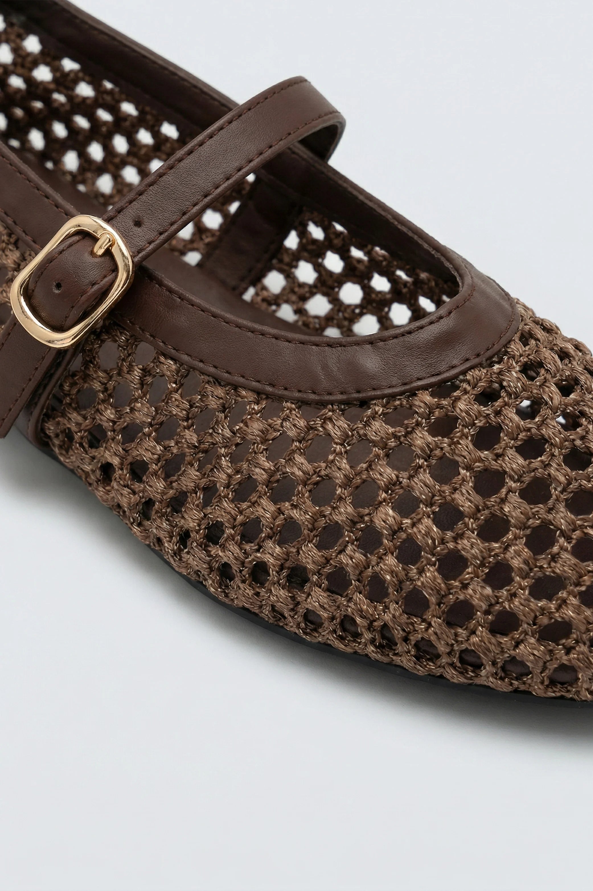 Brown Woven Ballet Pumps - Hustle N Holla