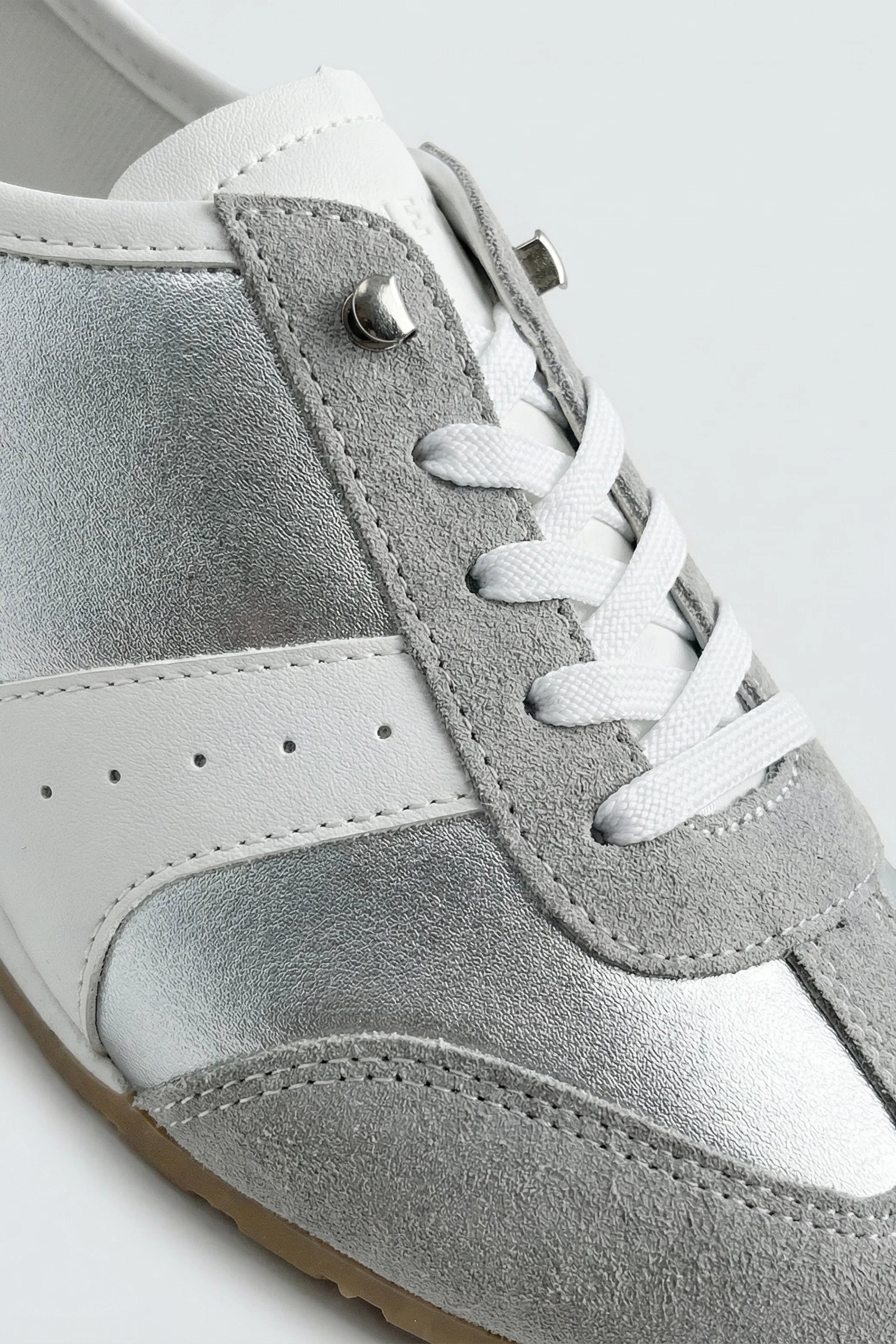 Silver Metallic Trainer Pumps - Hustle N Holla