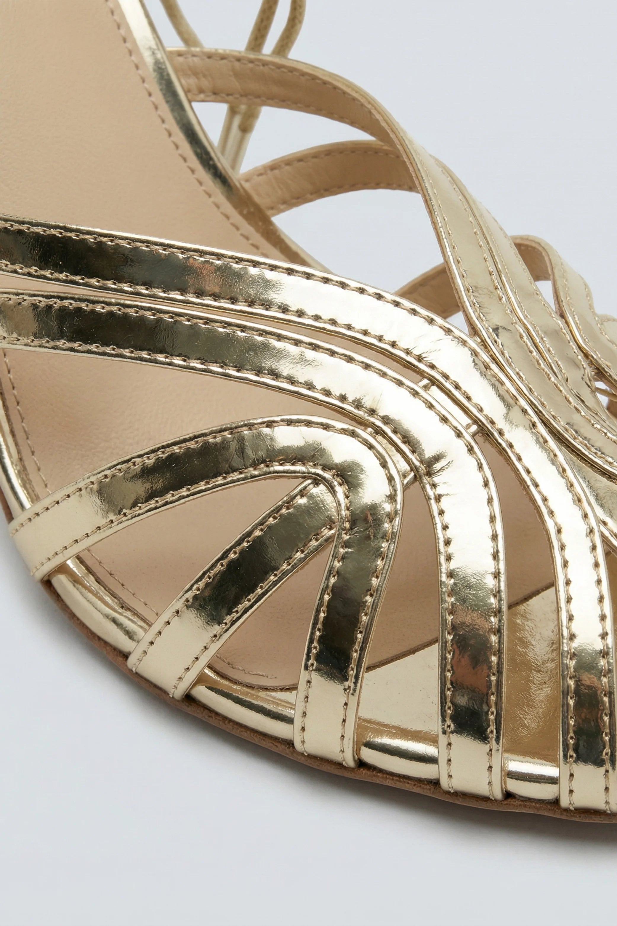 Gold Cage Kitten Heels - Hustle N Holla