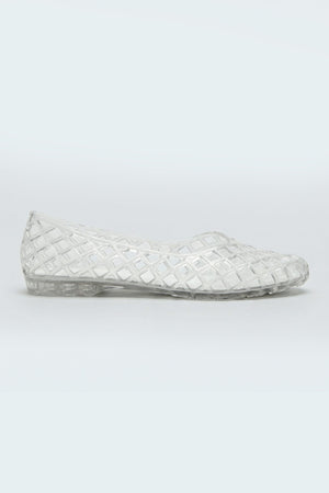 White Crystal Jelly Pumps - Hustle N Holla