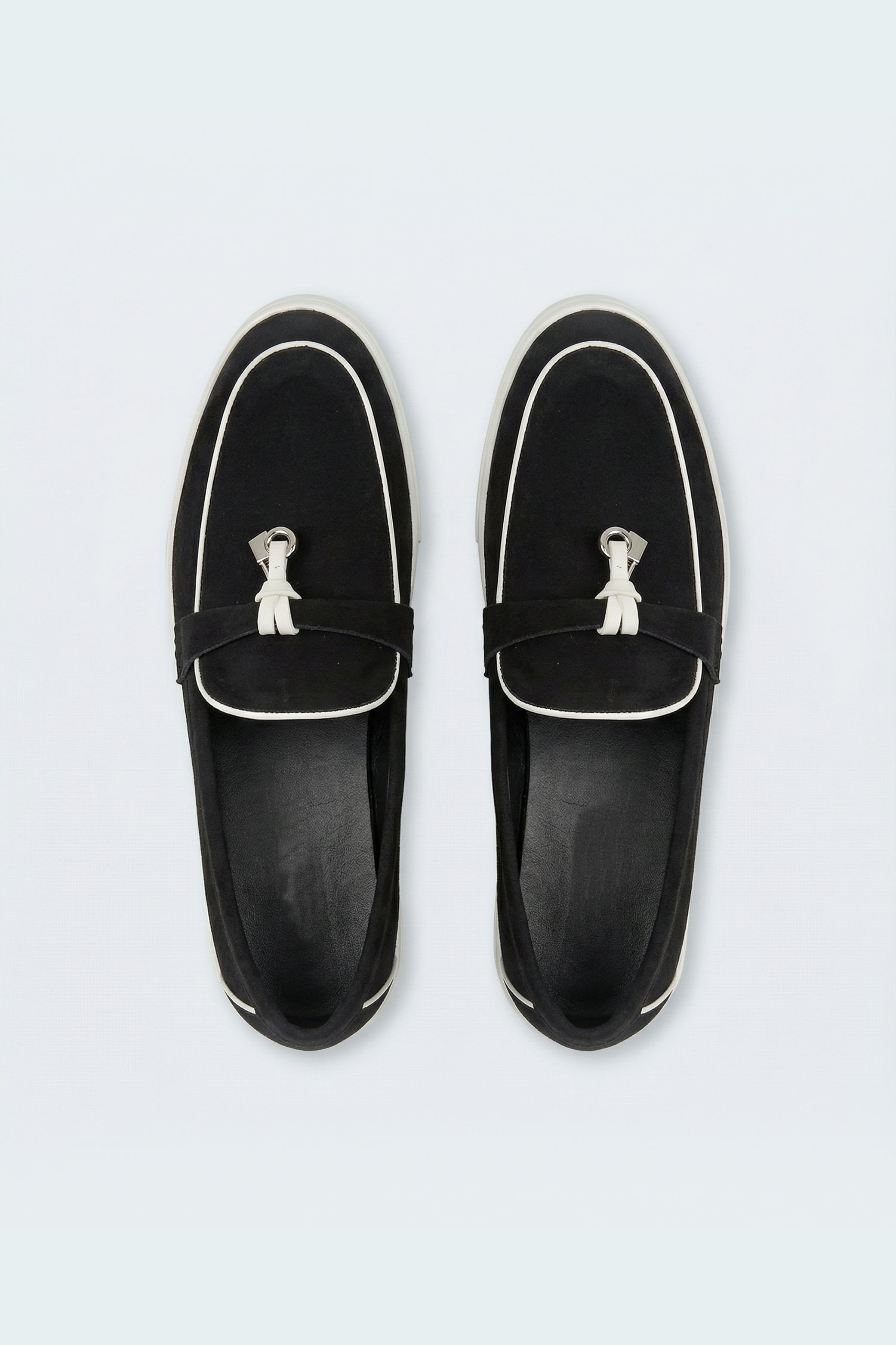 Black Suede Tassle Loafers - Hustle N Holla