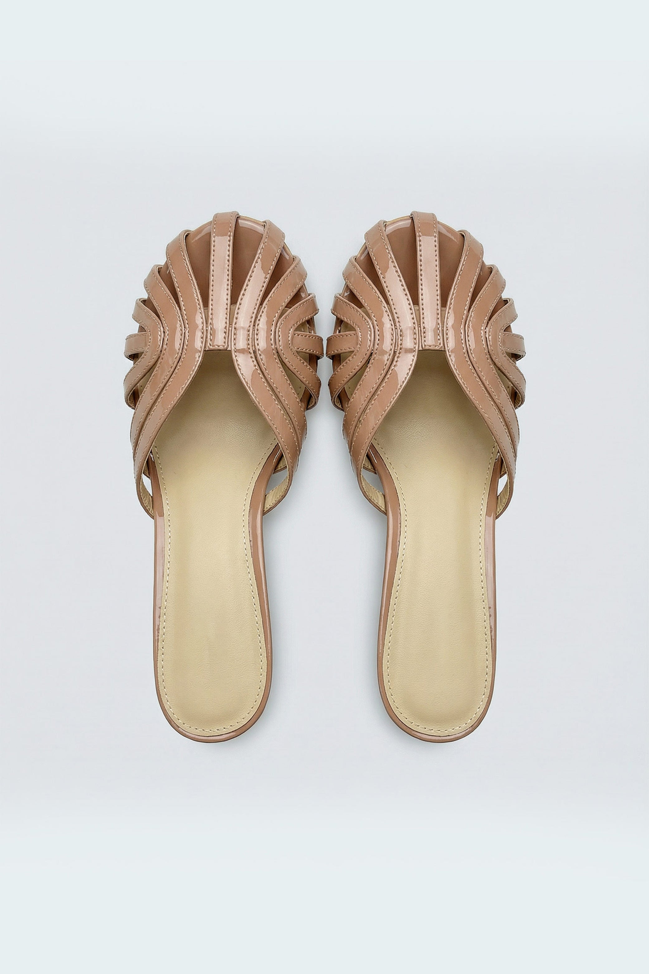 Beige Nude Cage Kitten Heels - Hustle N Holla