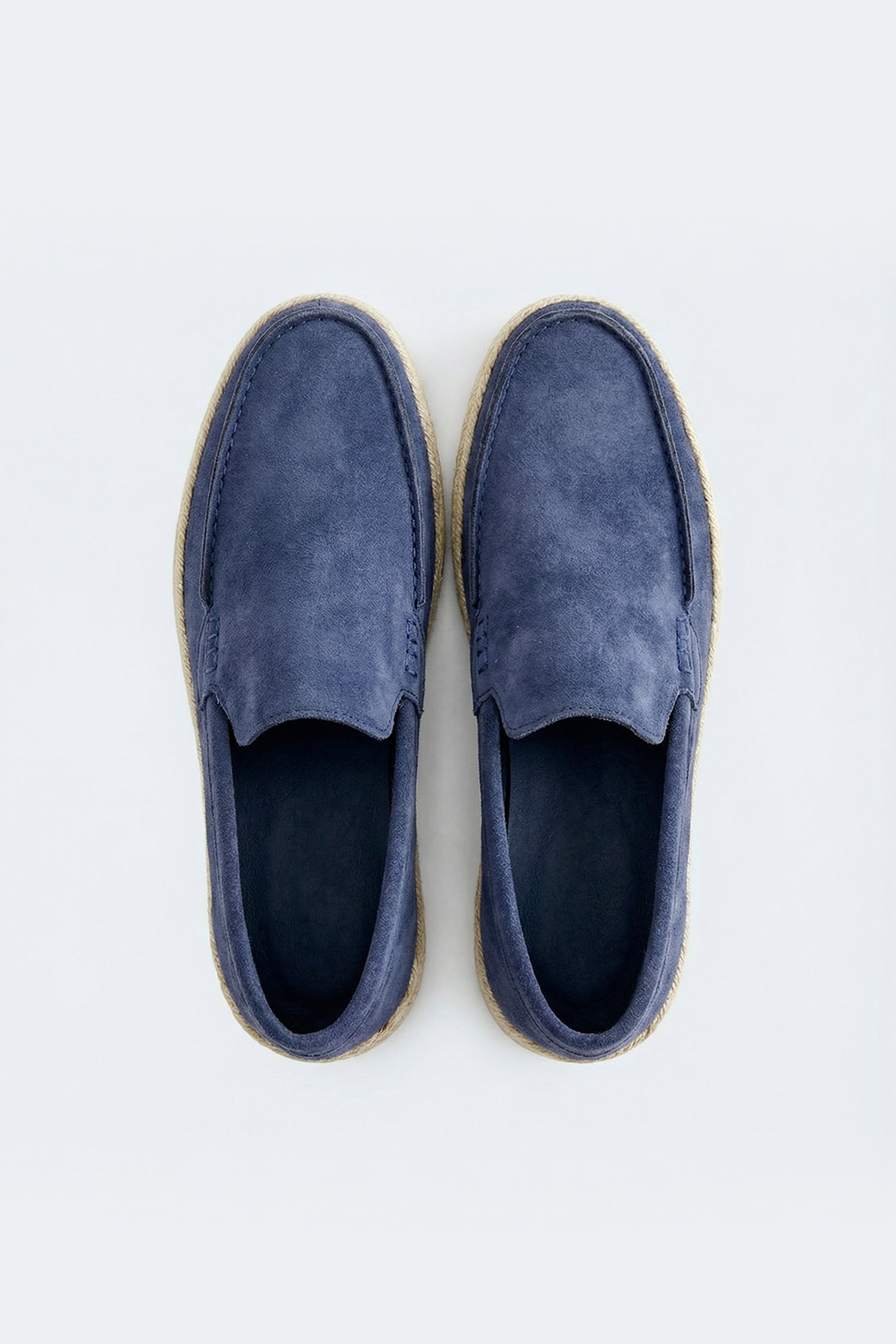 Blue Suede Espadrilles Loafers - Hustle N Holla