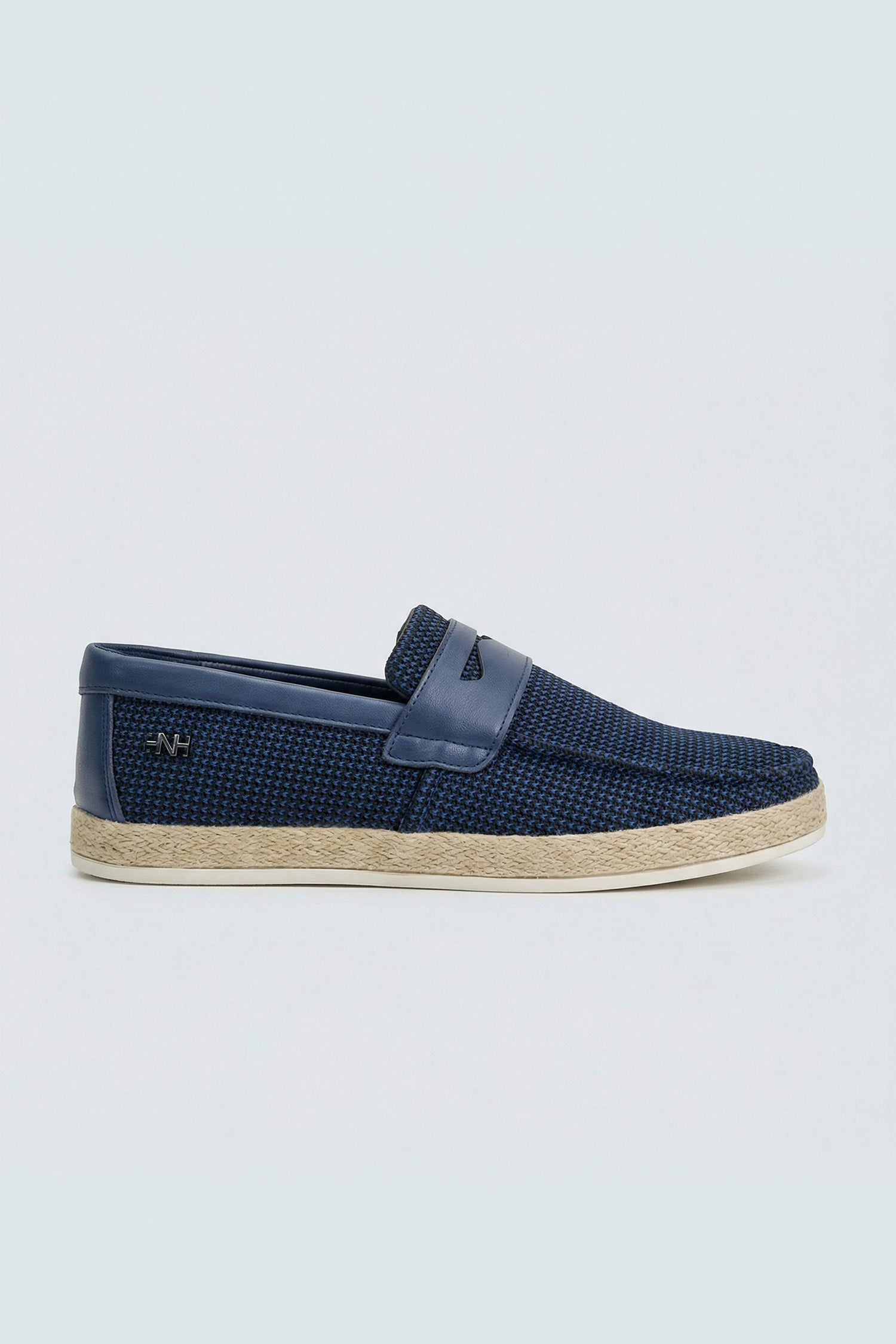 Navy Contrast Yacht Loafers - Hustle N Holla