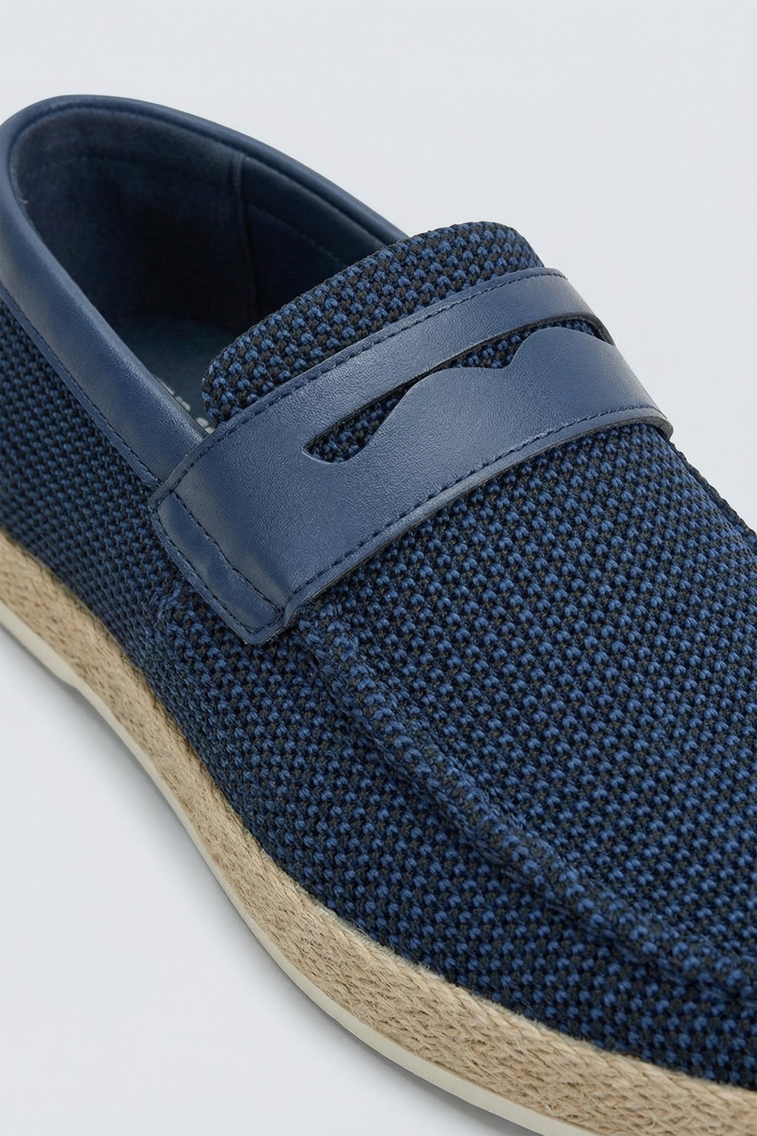 Navy Contrast Yacht Loafers - Hustle N Holla
