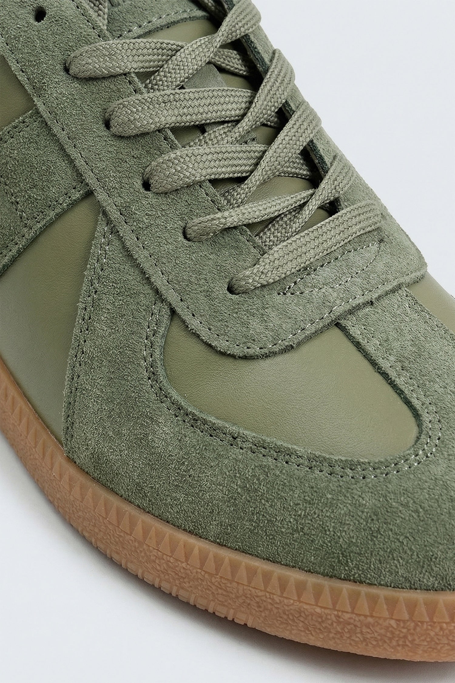 Sage Green Duo Tone Sneakers - Hustle N Holla