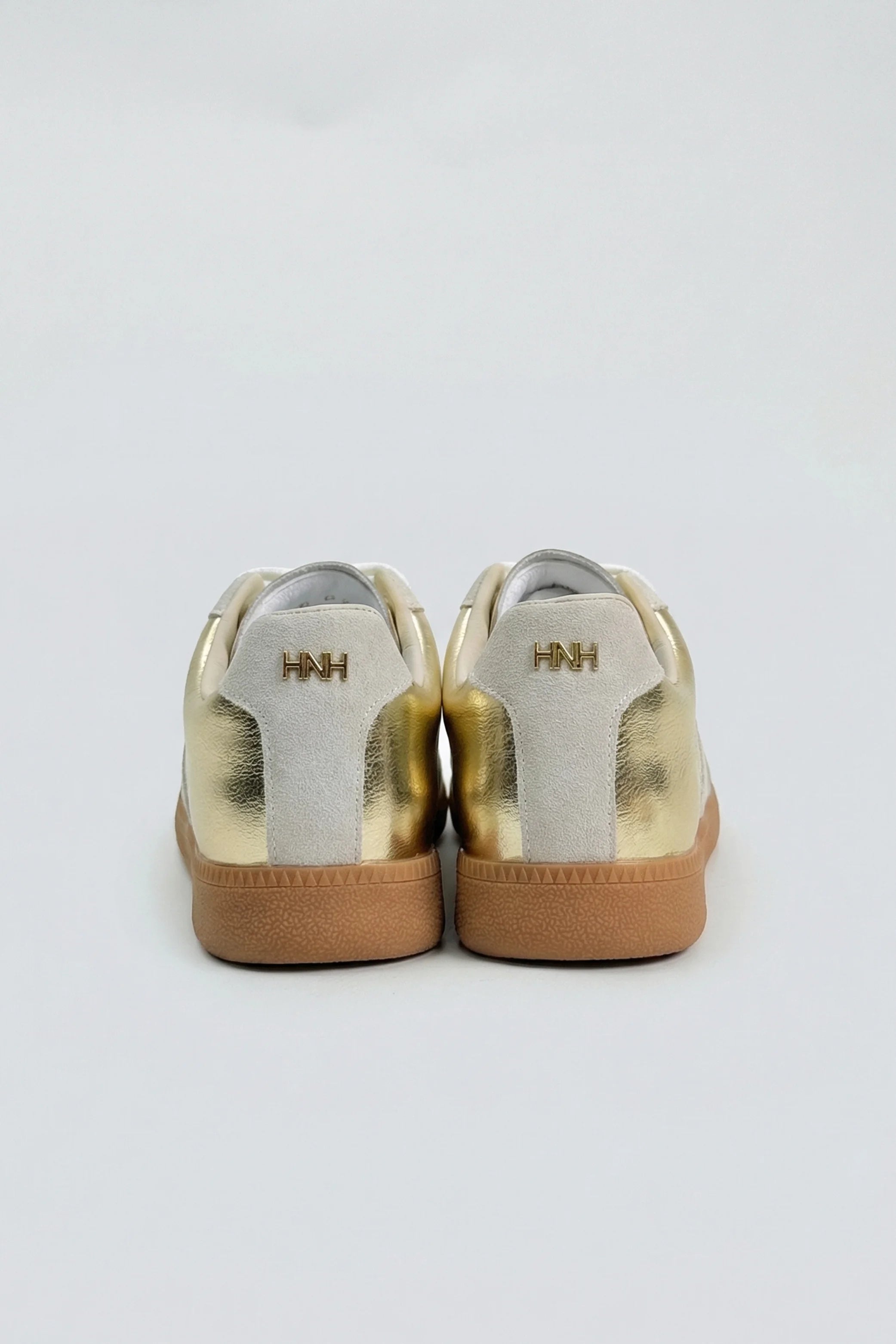 Light Grey Metallic Trainers - Hustle N Holla