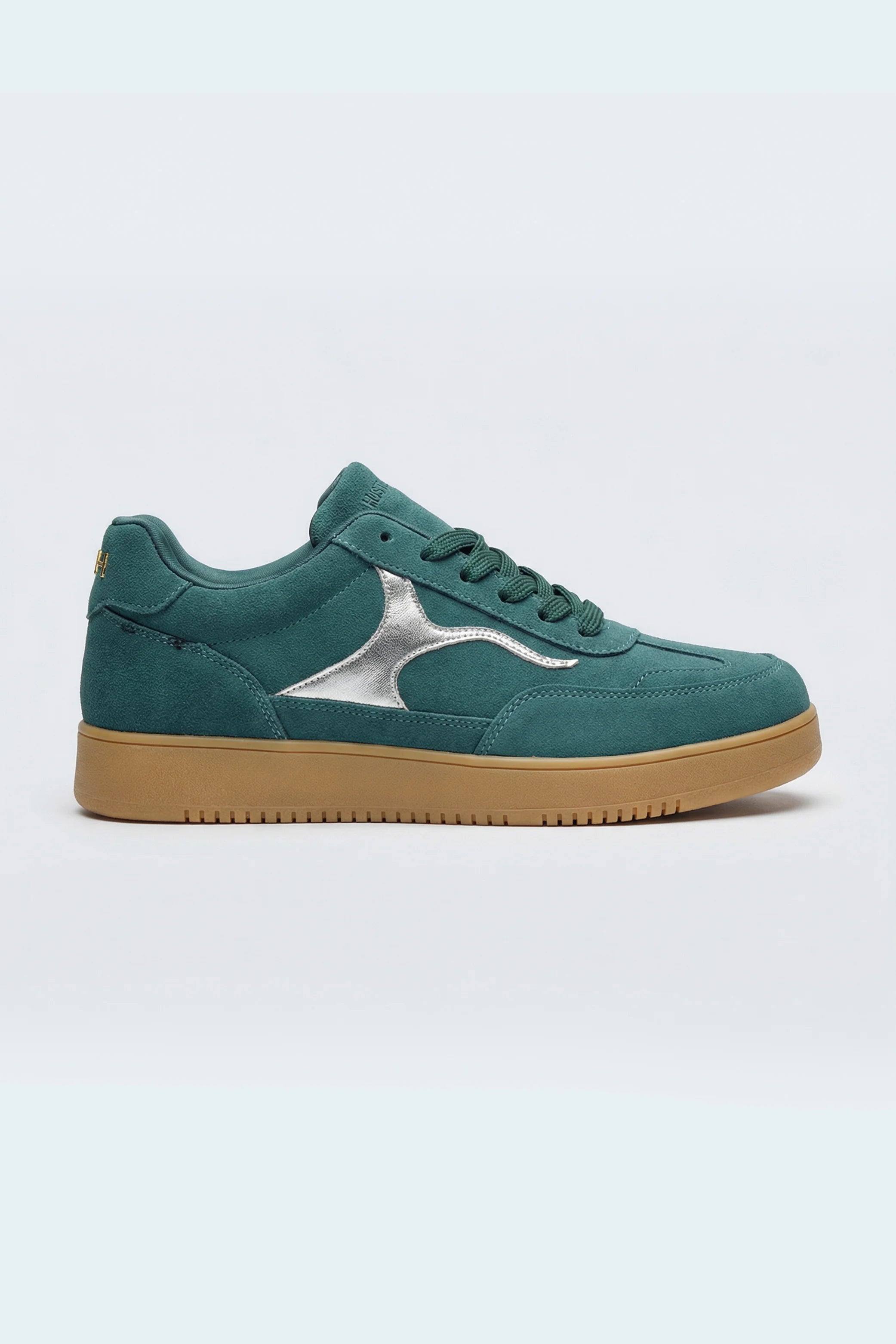 Teal Metallic Accent Trainers - Hustle N Holla