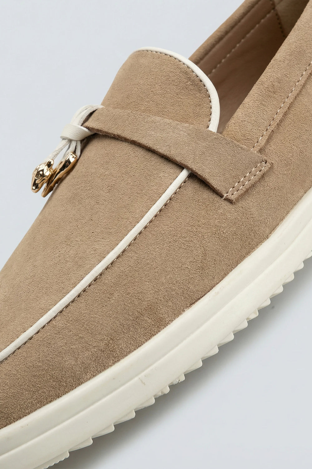Beige Suede Tassle Loafers - Hustle N Holla