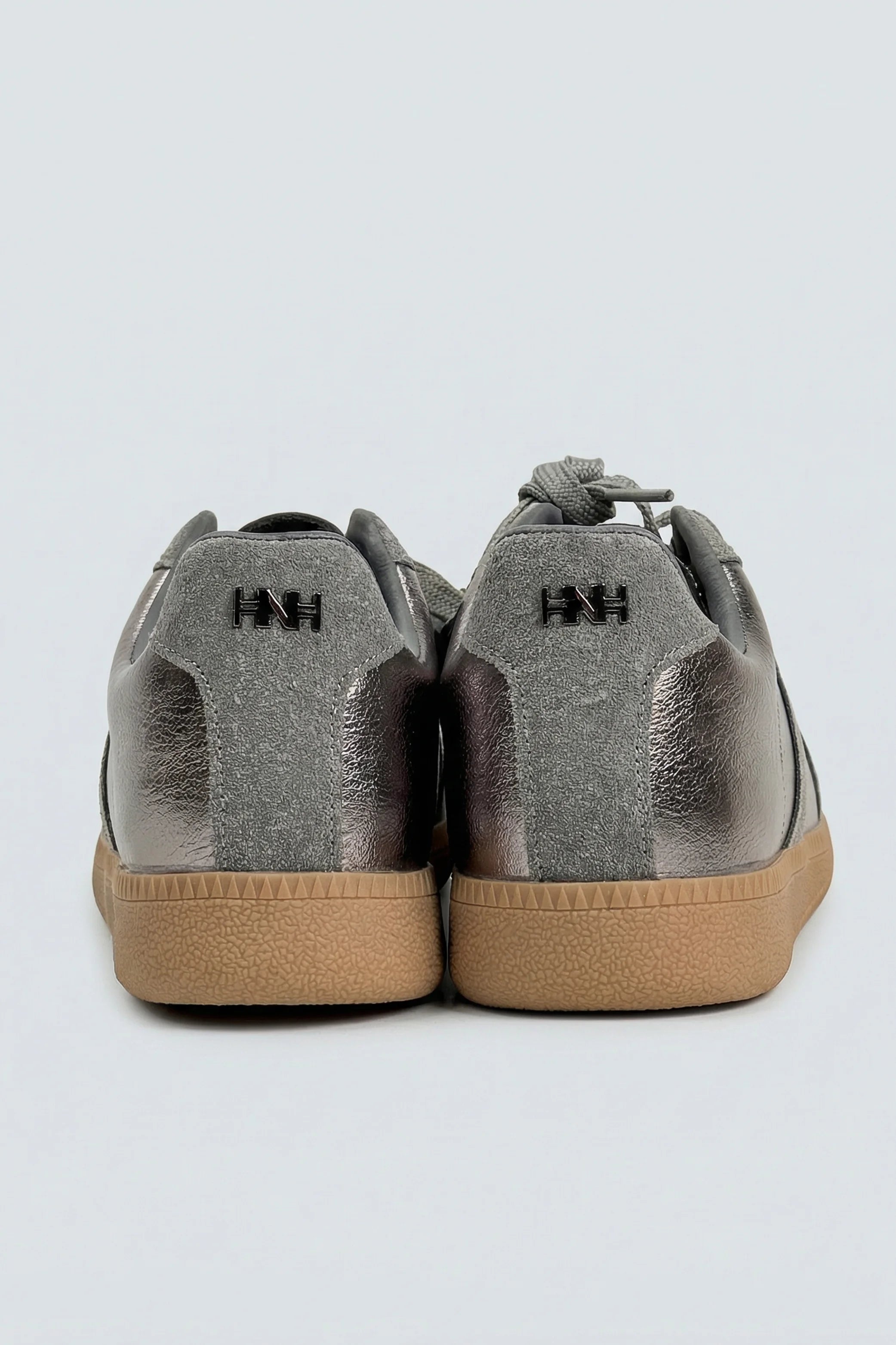 Dark Grey Metallic Trainers - Hustle N Holla