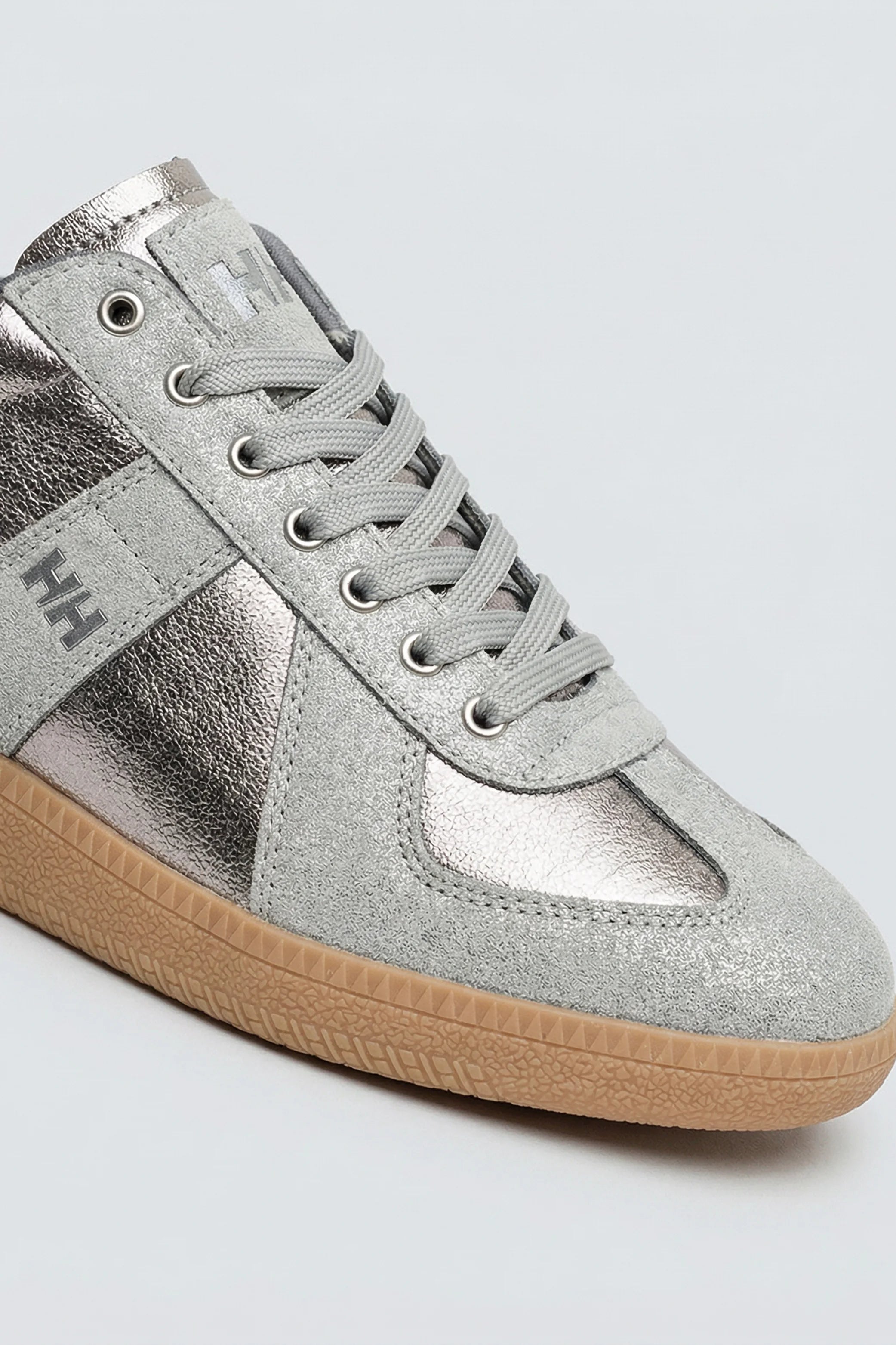 Dark Grey Metallic Trainers - Hustle N Holla