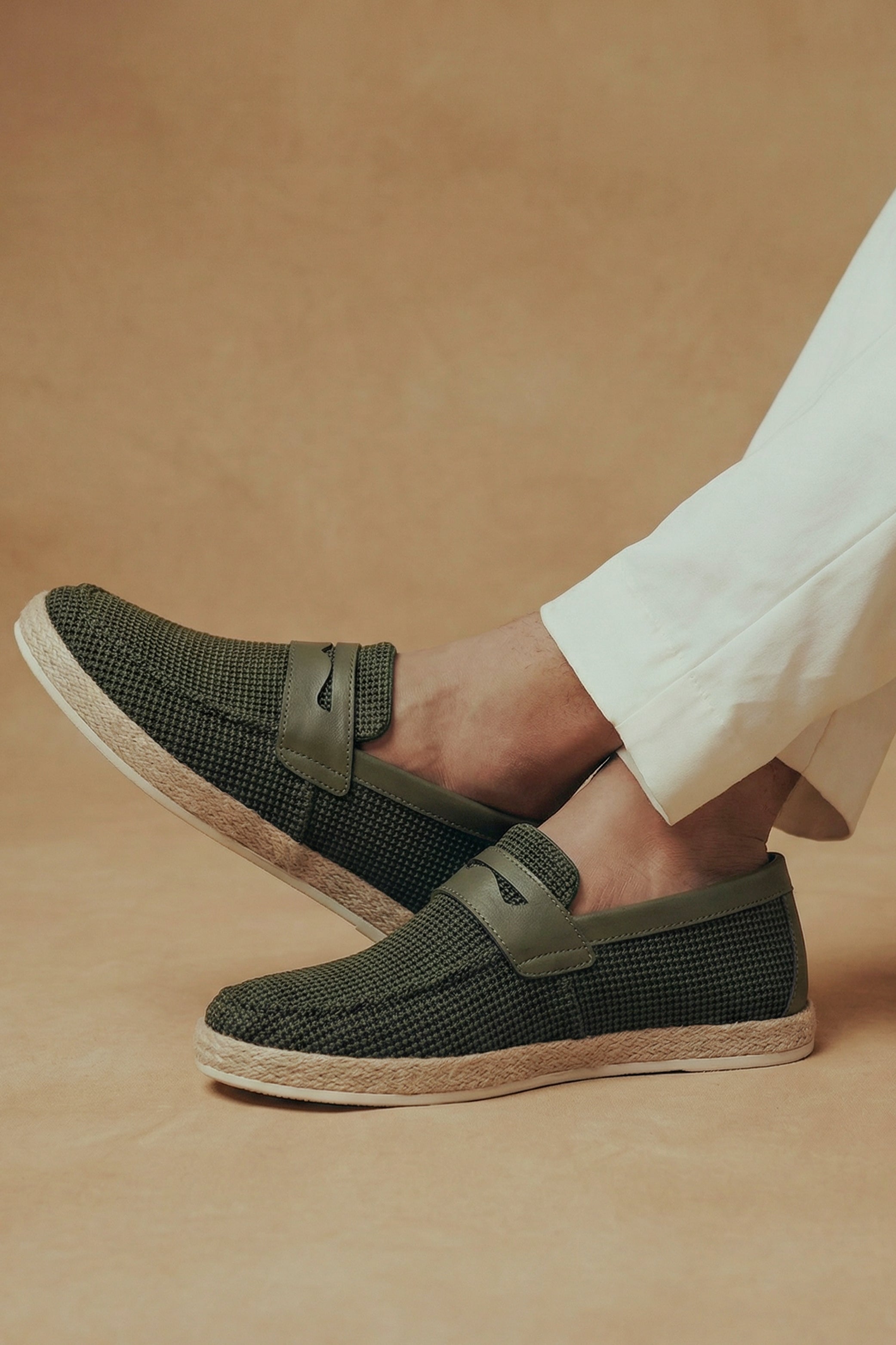 Green Contrast Yacht Loafers - Hustle N Holla