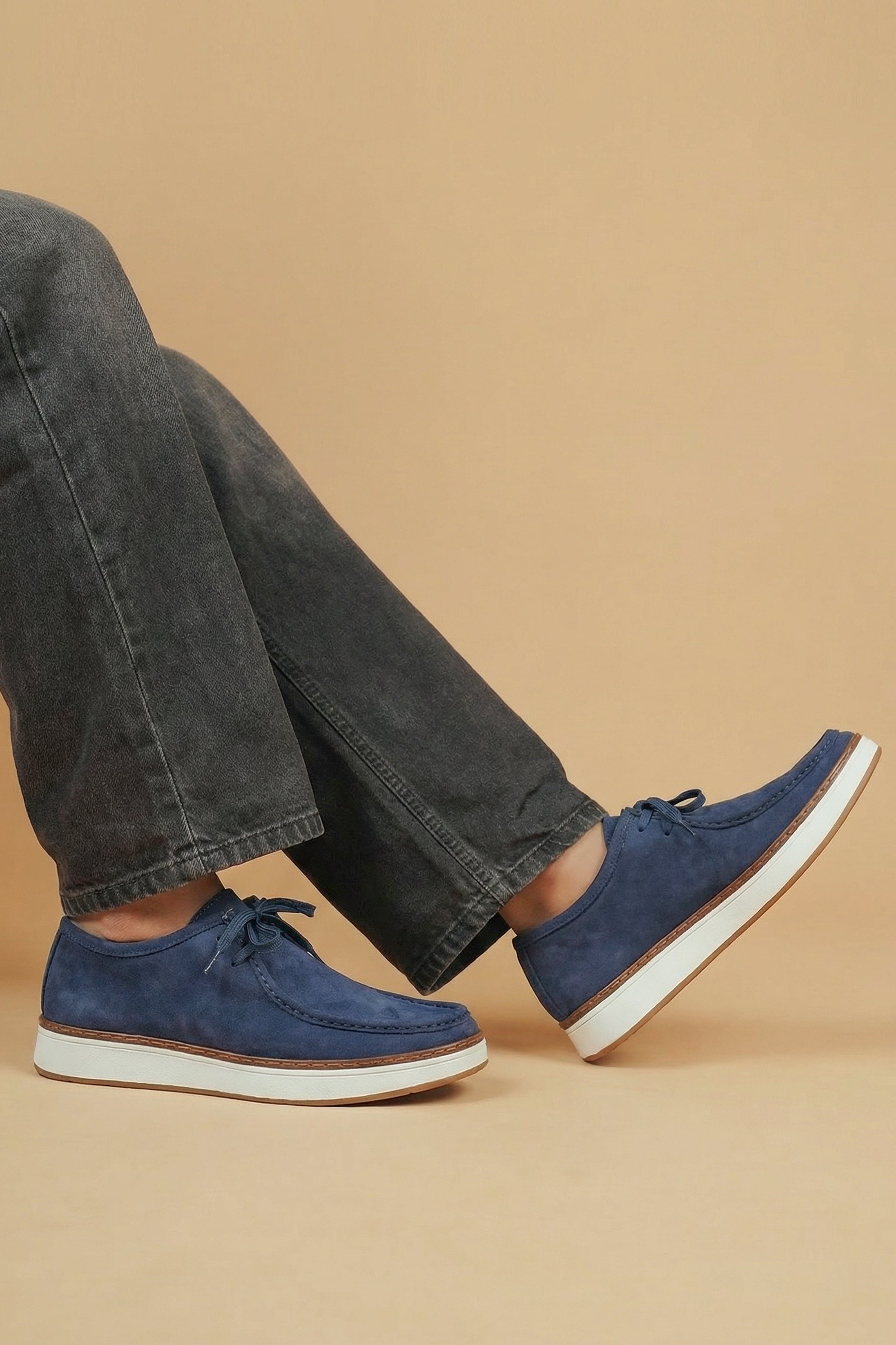 Navy High Top Loafers - Hustle N Holla