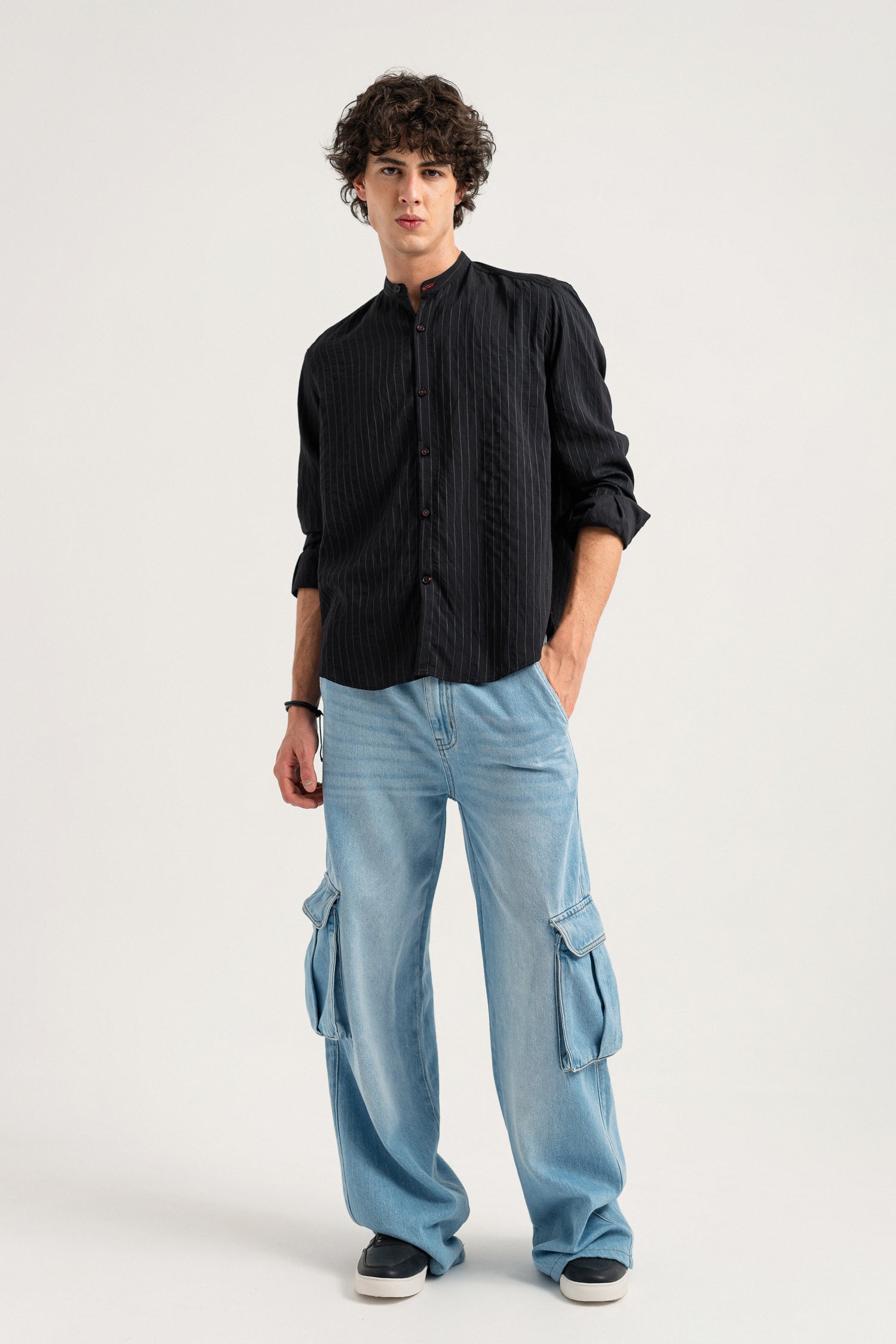 Jet Black Regular Fit Minor Fault Shirt - Hustle N Holla