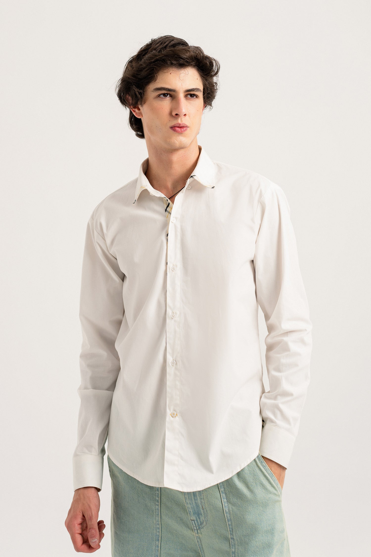 White Button-Down Shirt