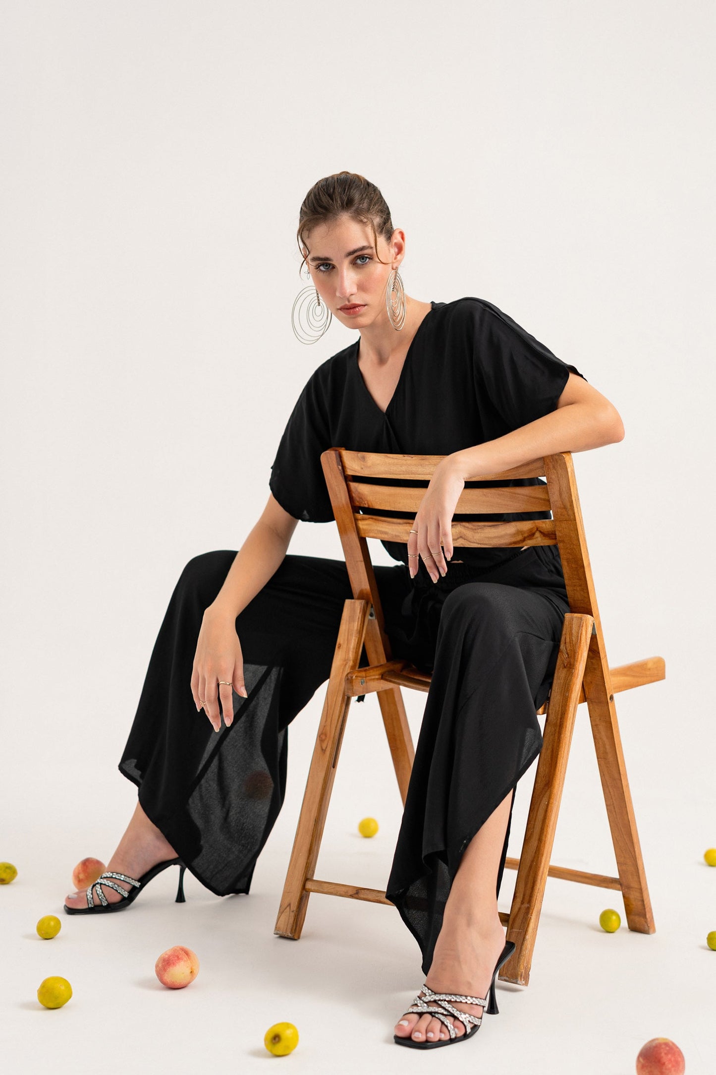 Black Wrap Minor Fault Straight Fit Trouser - Hustle N Holla