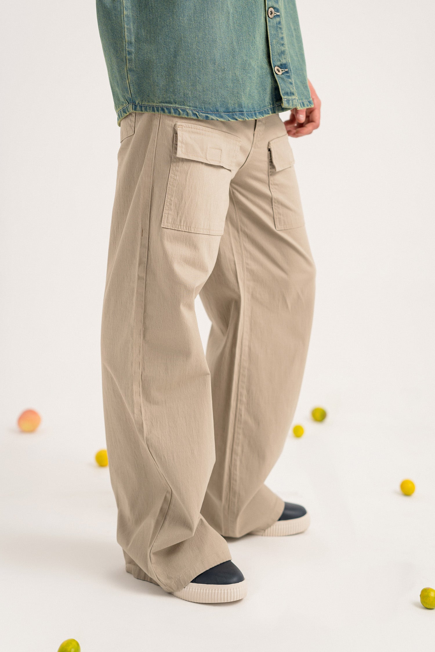 Beige Straight Fit Pants - Hustle N Holla