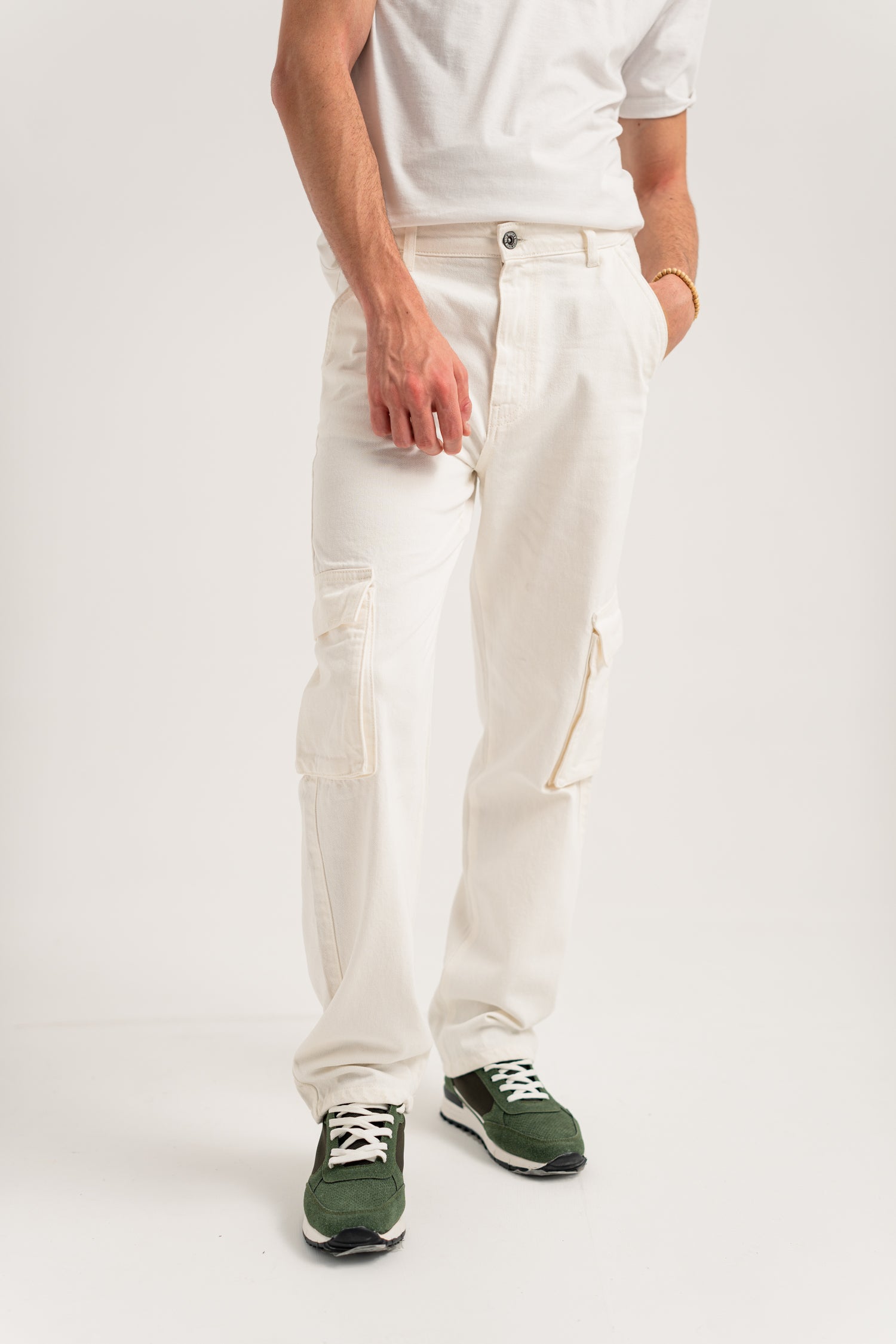 White Wash Slim Fit Denim Jeans