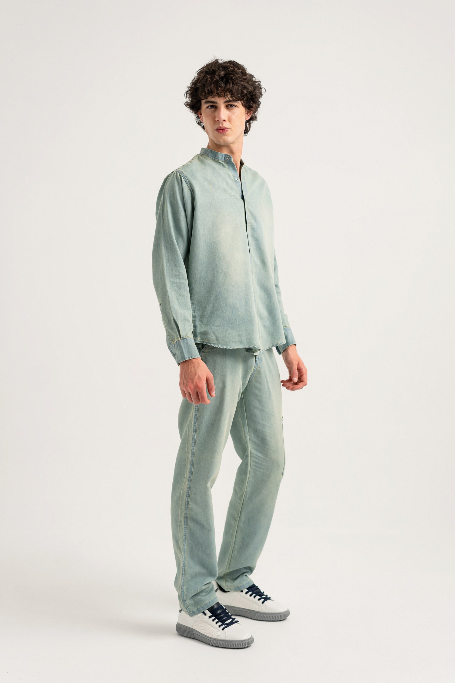 Mid Blue Chambray Shirt - Hustle N Holla