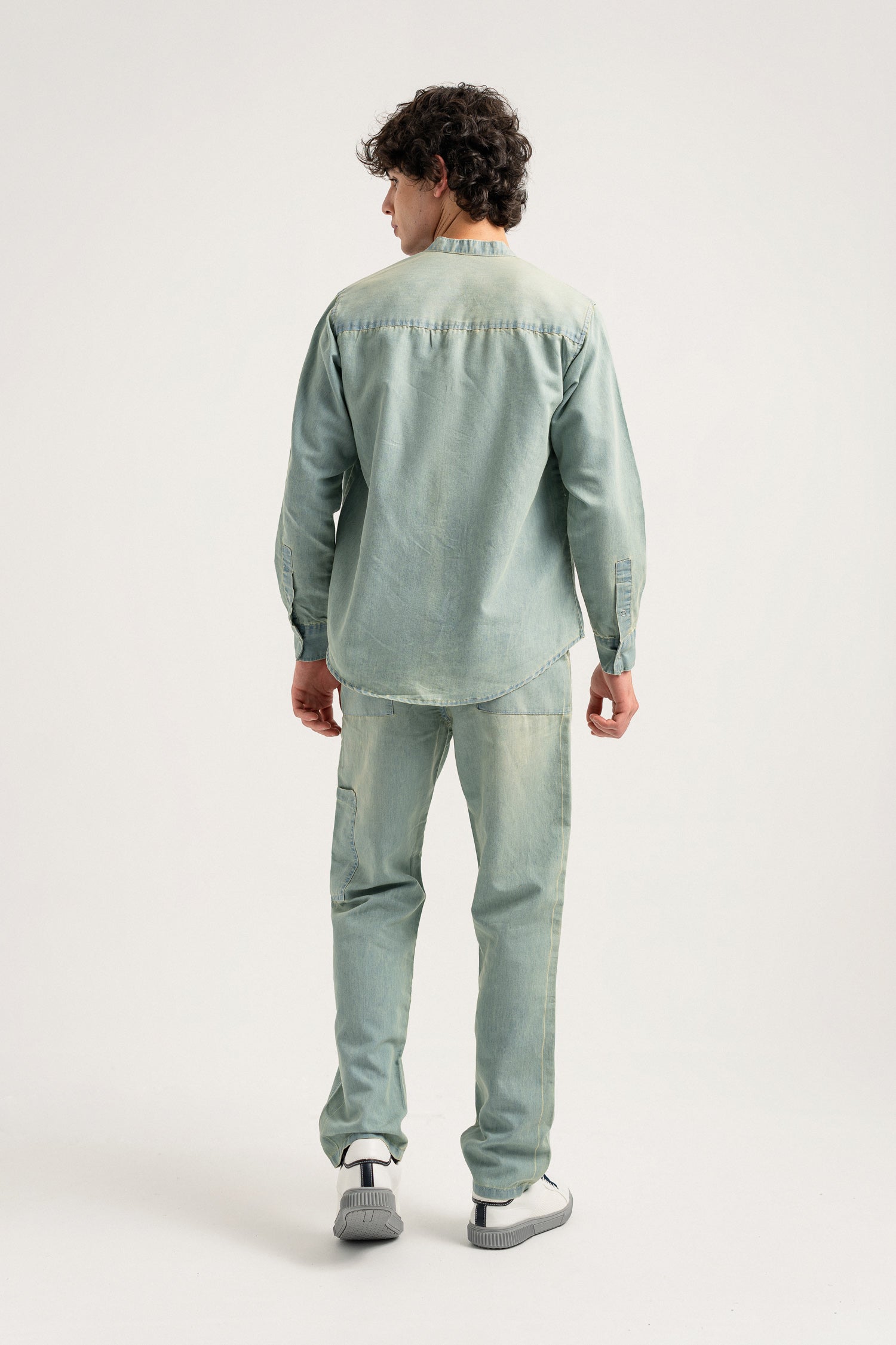 Mid Blue Chambray Shirt - Hustle N Holla