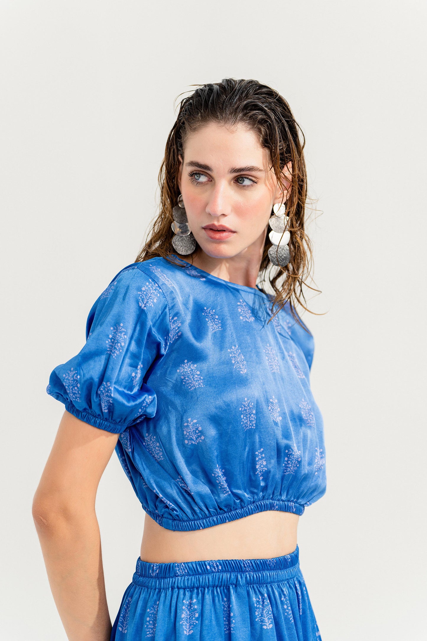 Royal Blue Crop Top - Hustle N Holla