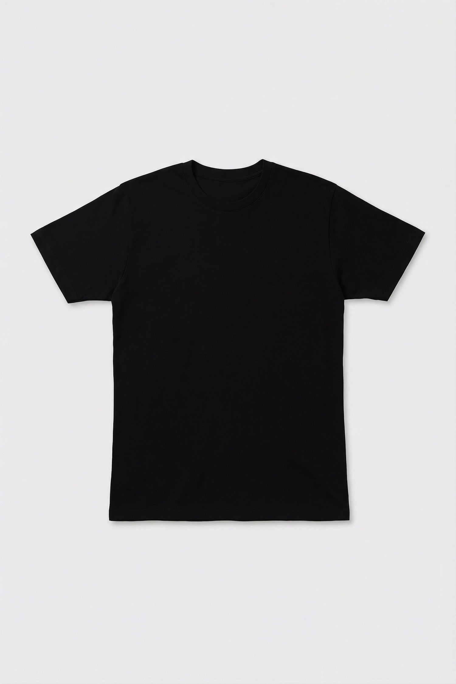 Unisex Basic Black Relaxed T-Shirt