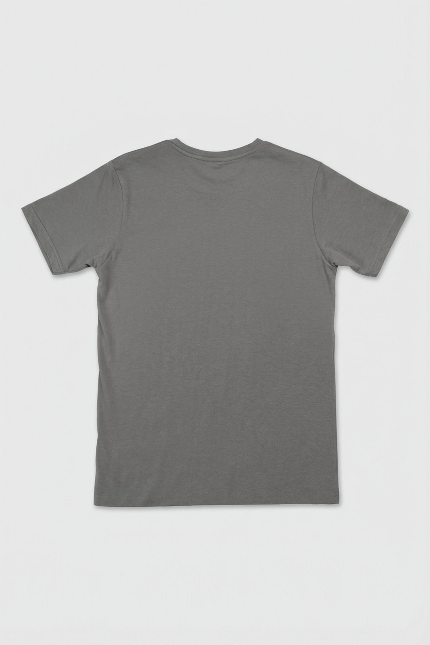 Unisex Basic Grey Relaxed Fit T-Shirt