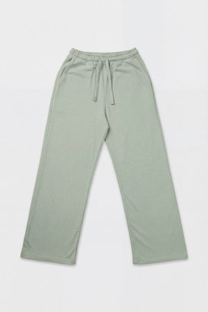 Sage Green Straight Fit Signature Soft Trousers - Hustle N Holla