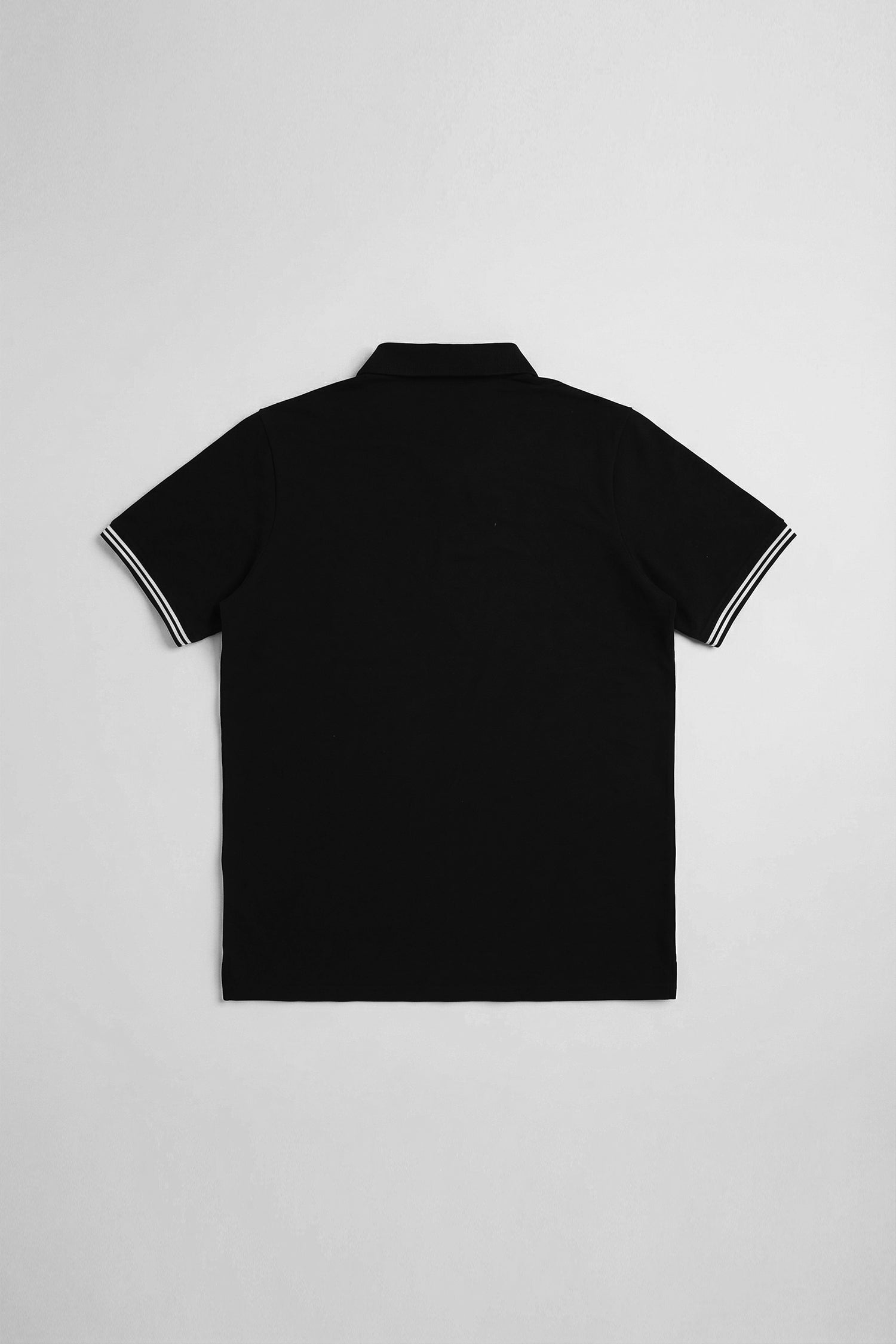 Black Regular Fit Pique Polo - Hustle N Holla