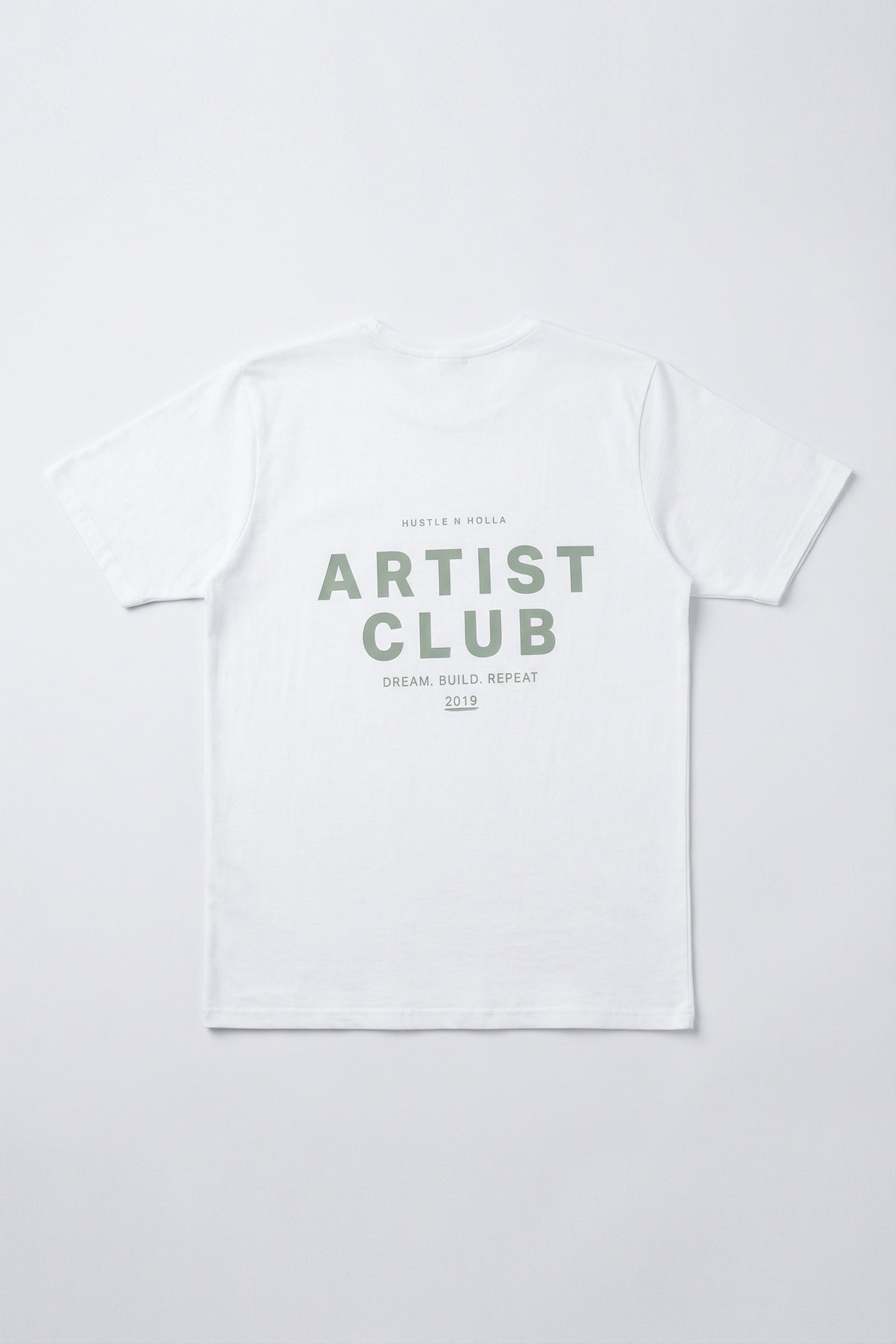 Unisex White Artist Club Relaxed Fit T-Shirt - Hustle N Holla