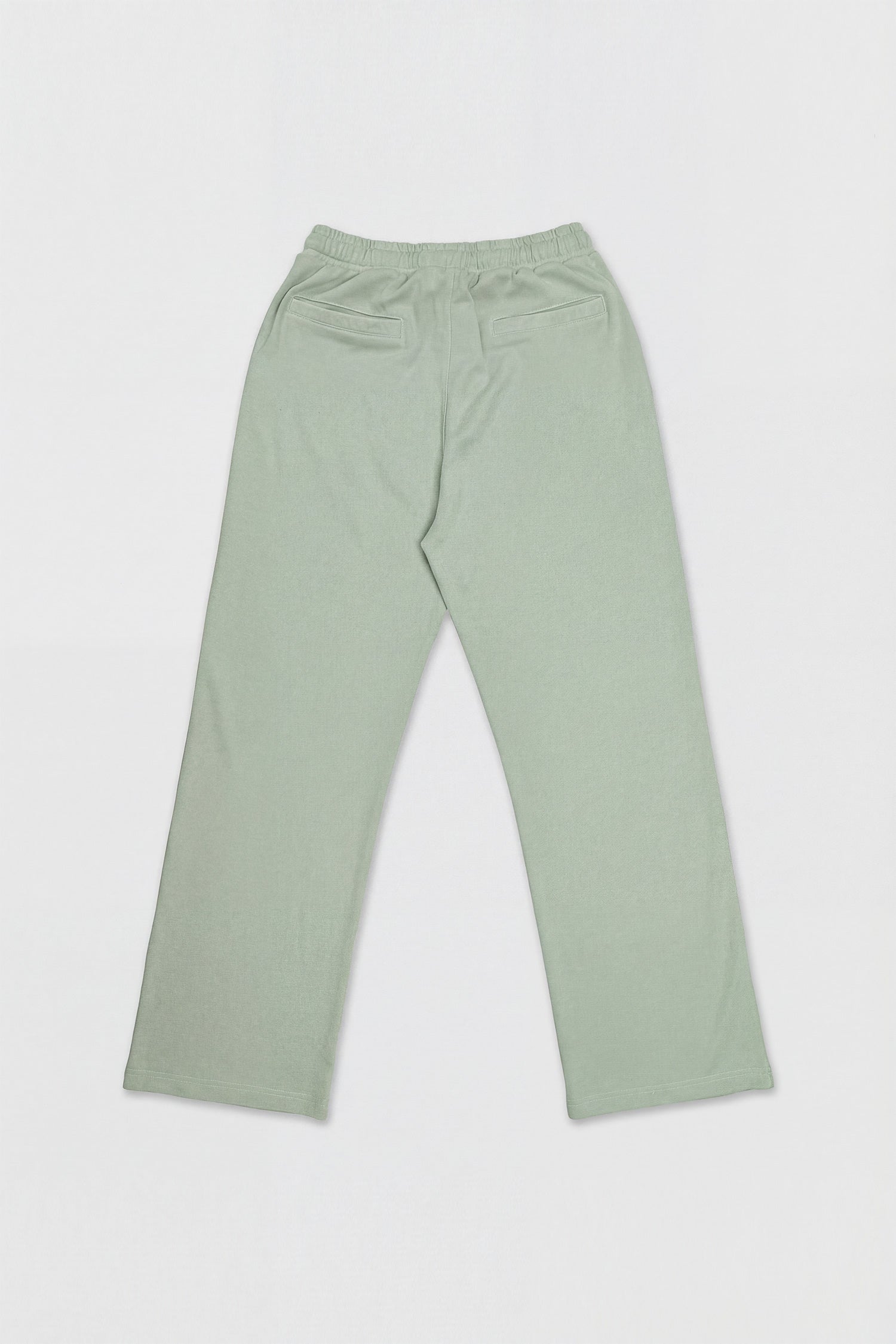 Sage Green Acid Washed Slim Fit Trousers