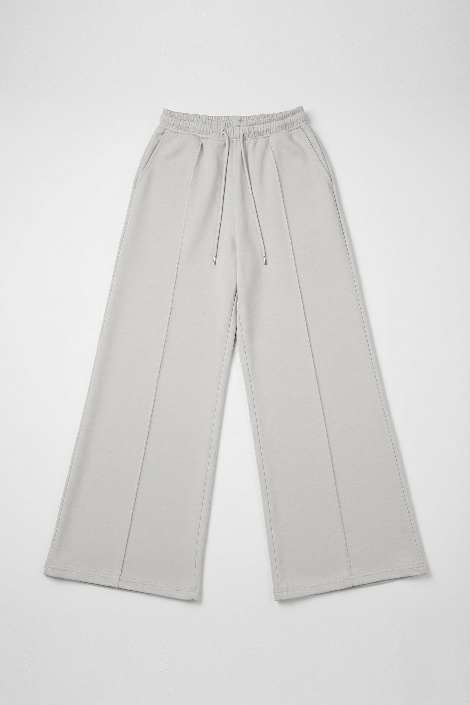 Grey Wide Leg Trousers - Hustle N Holla