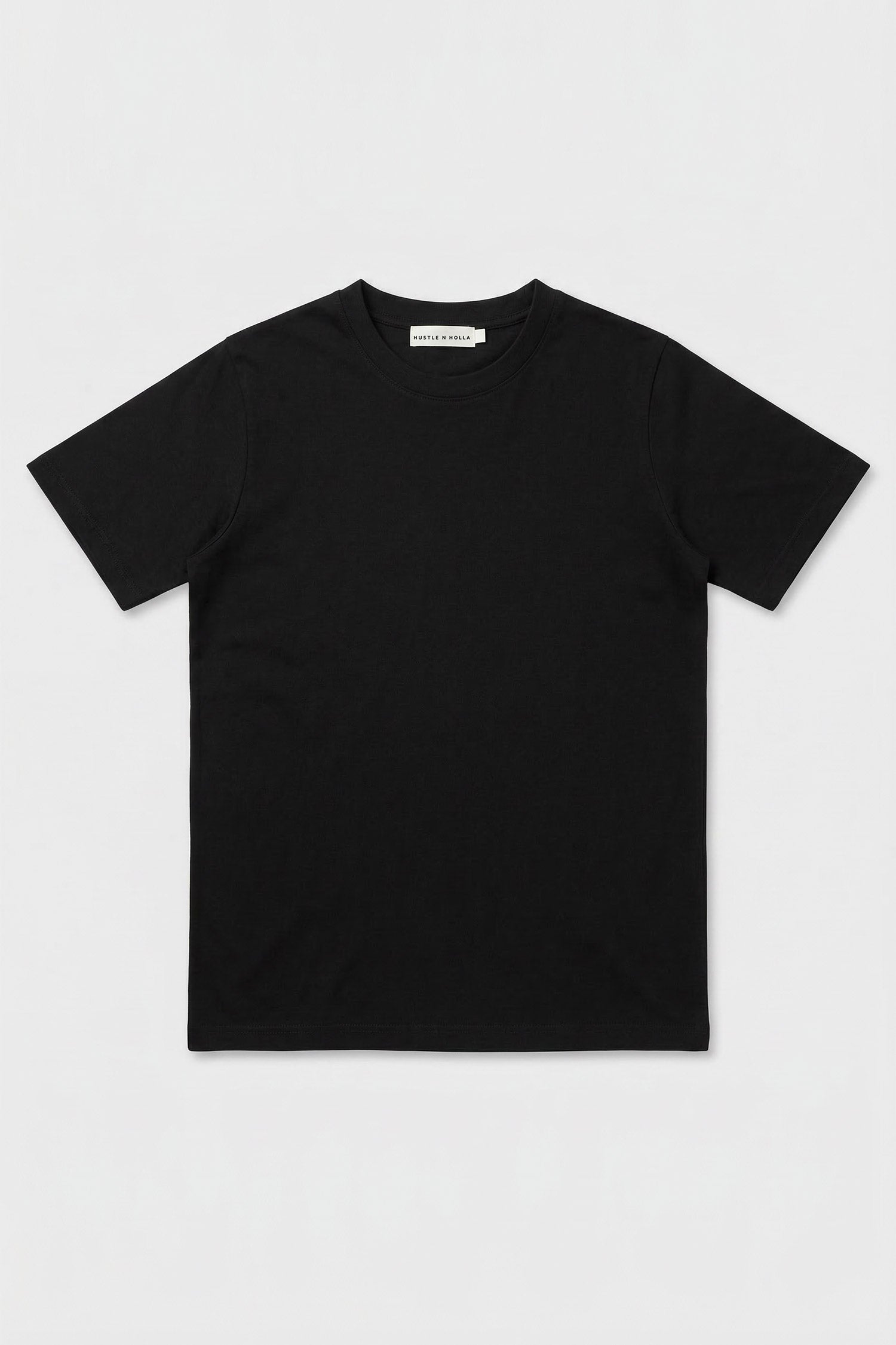 Black Regular Fit Basic T-Shirt - Hustle N Holla
