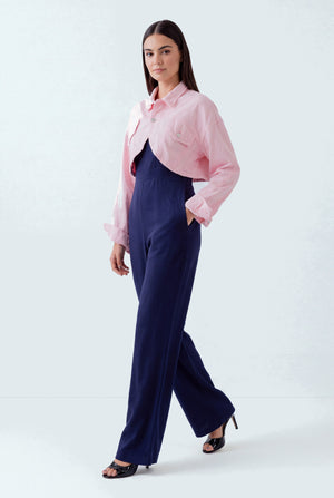 Light Pink Wash Denim Cropped Jacket - Hustle N Holla