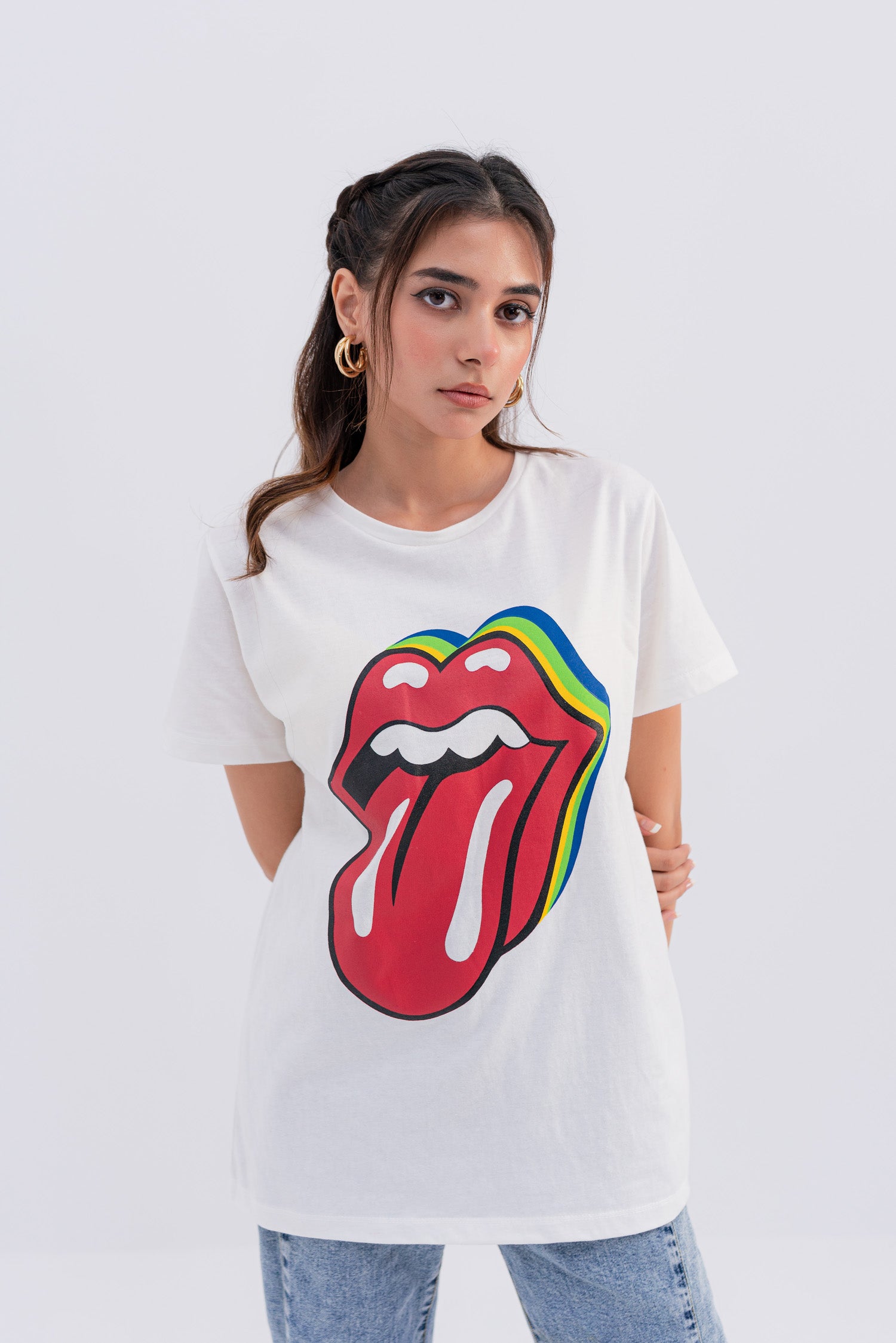 Lips & Tongue Graphic Minor Fault T-shirt - Hustle N Holla