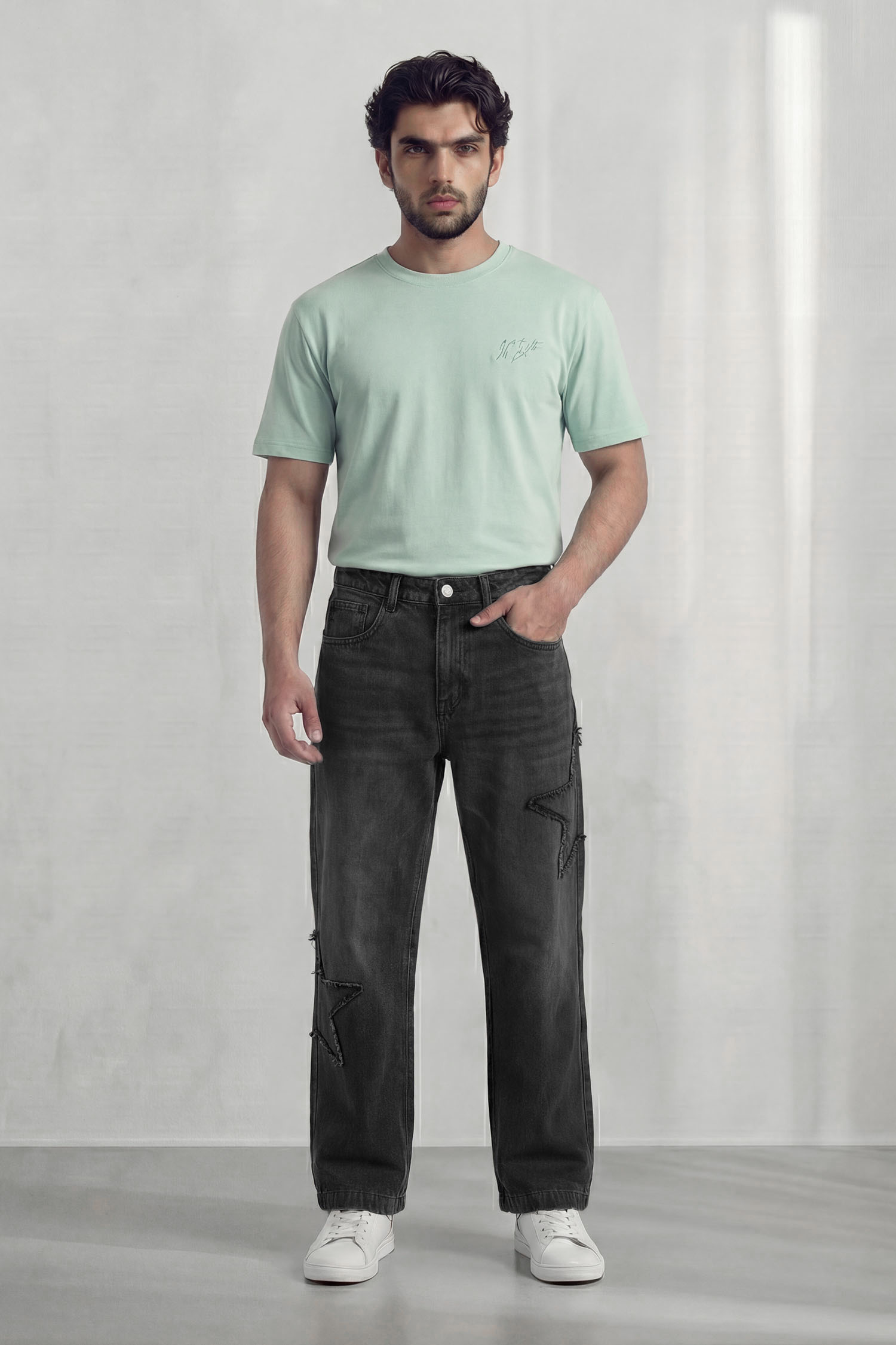 Signature Black Baggy Fit Denim Jeans - Hustle N Holla