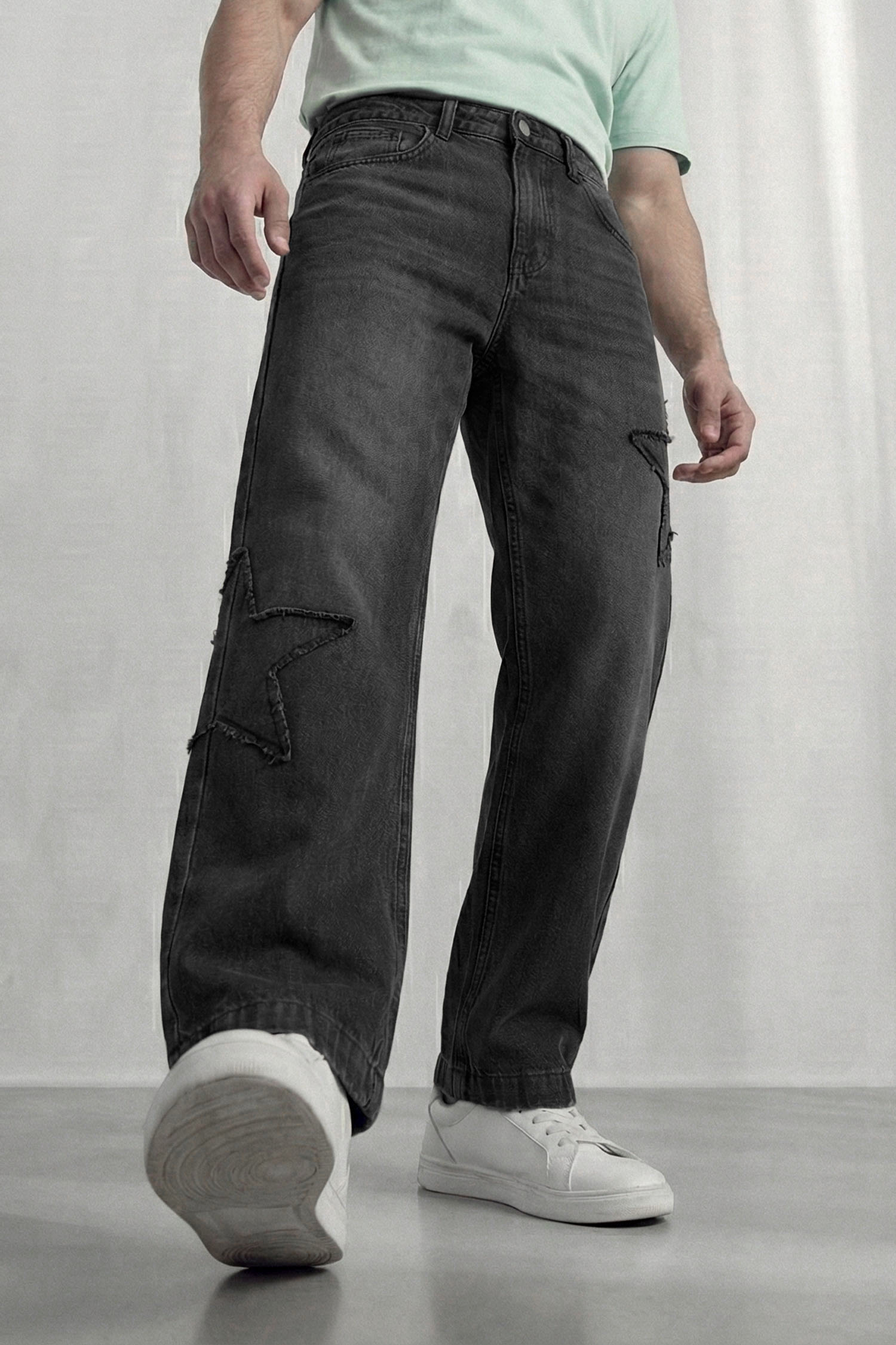 Signature Black Baggy Fit Denim Jeans - Hustle N Holla