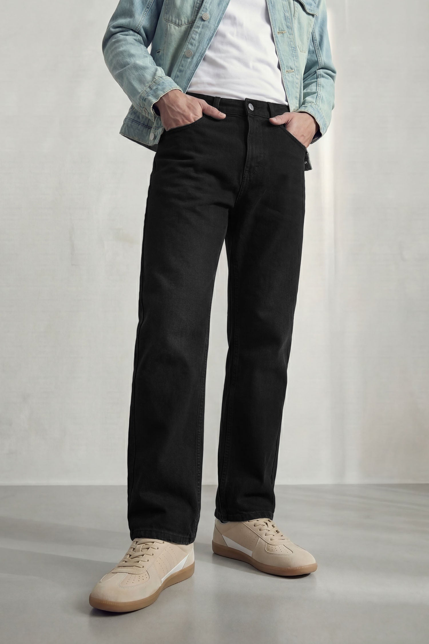 Black Baggy Fit Denim Jeans - Hustle N Holla