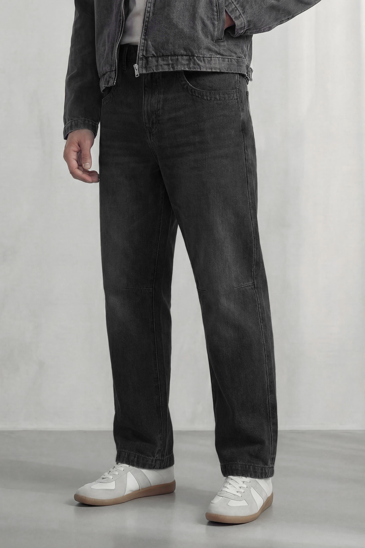 Grey Mid Washed Baggy Fit Denim Jeans - Hustle N Holla