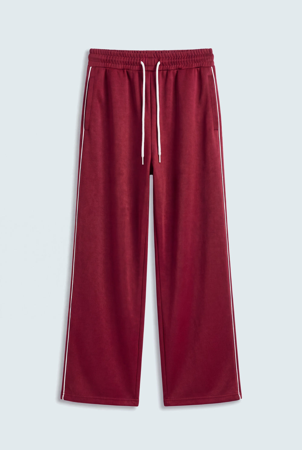 Maroon Wide Leg Sweatpants - Hustle N Holla