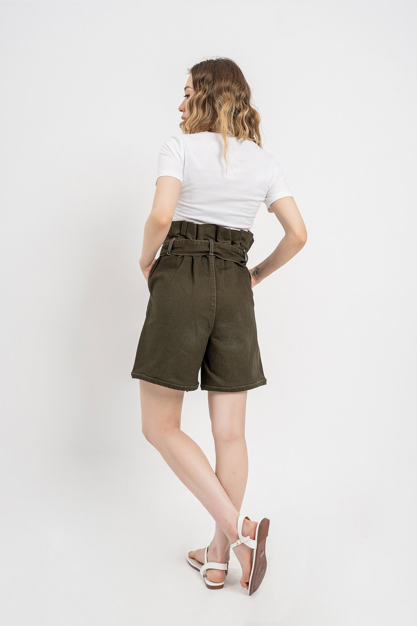 Military Crop Shorts