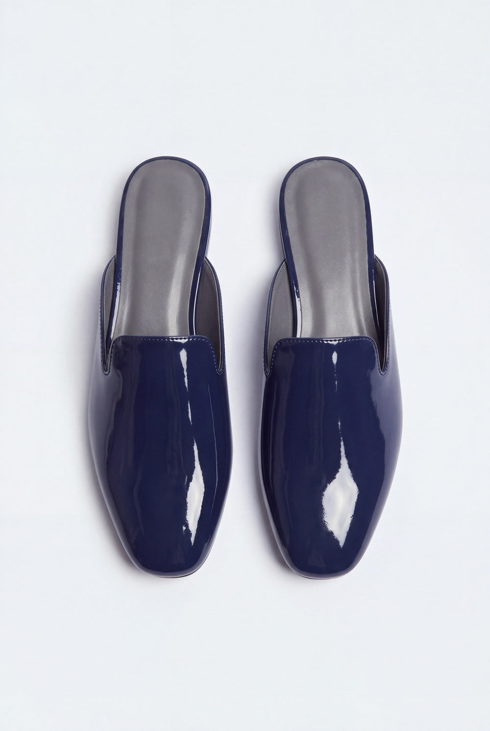 Navy Metallic Mules - Hustle N Holla