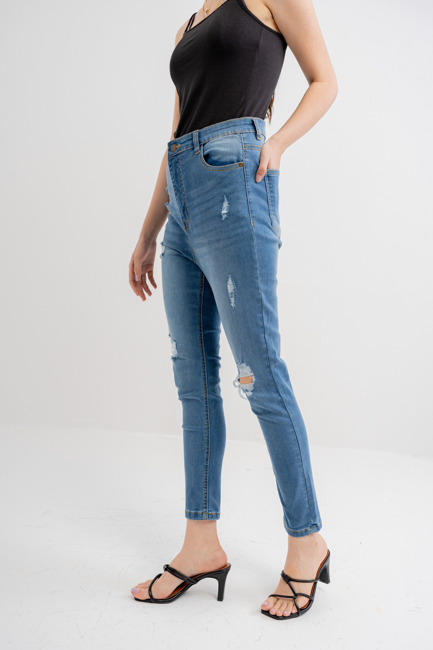 Ocean Blue Denim Jeans - Hustle N Holla