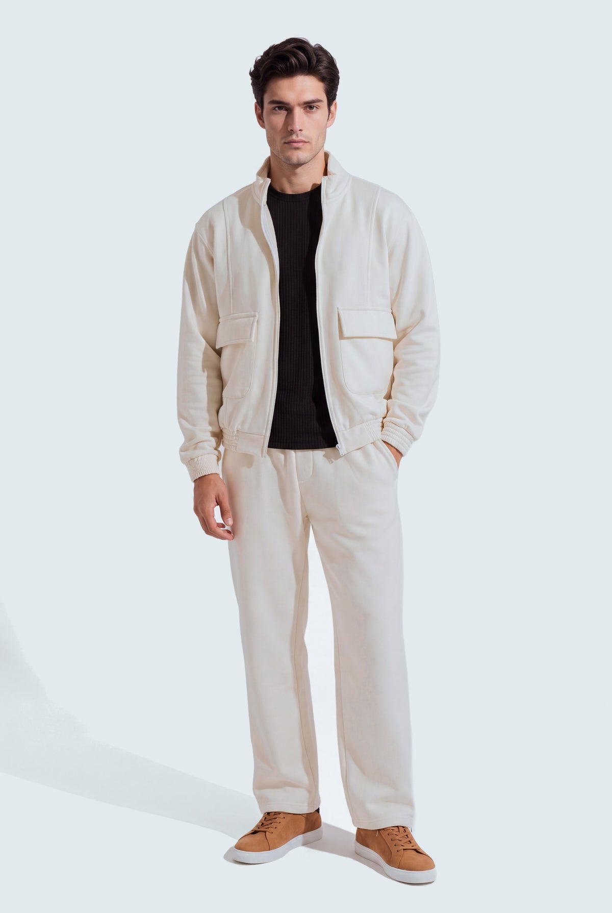 Off White Regular Fit Utility Jacket - Hustle N Holla