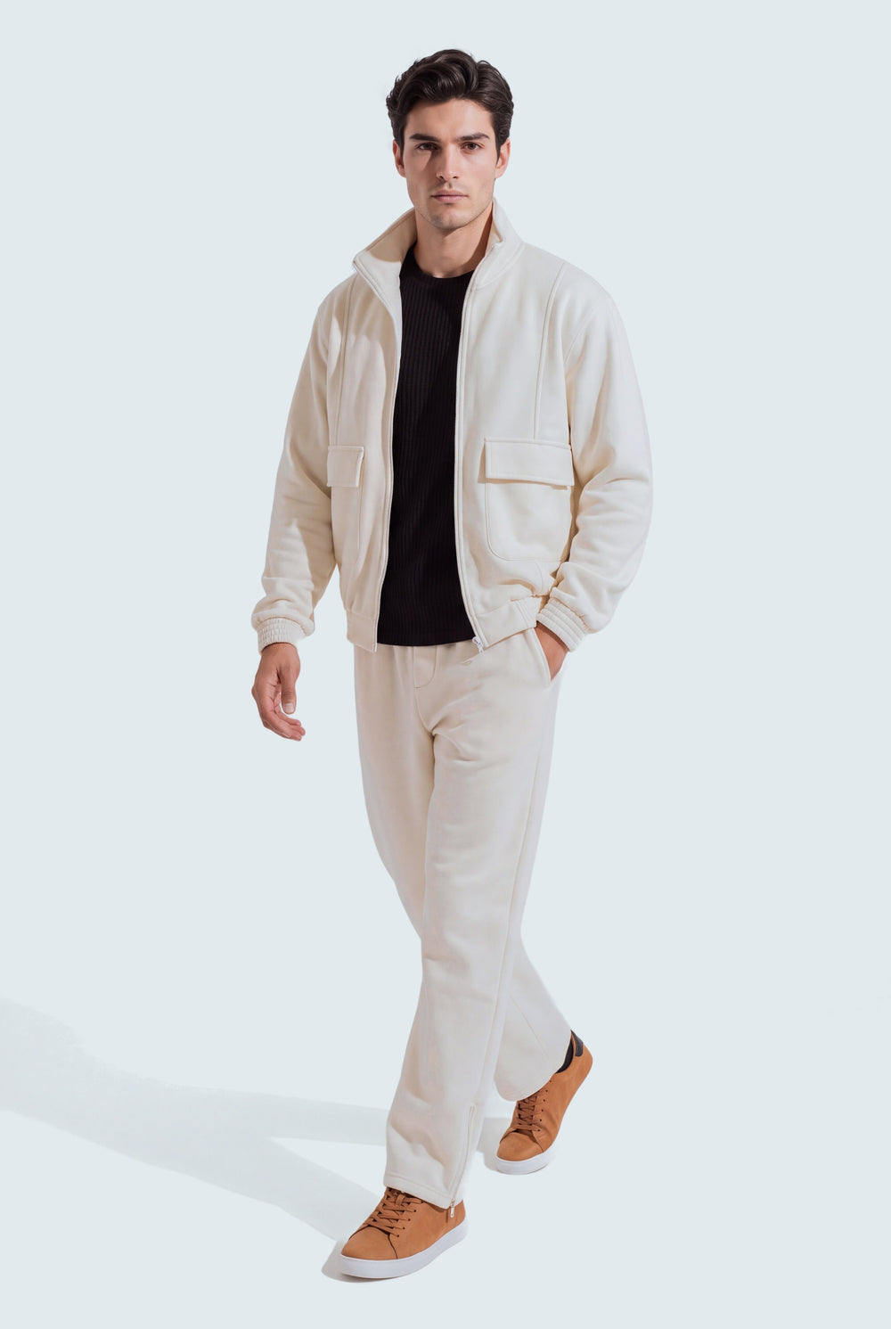 Off White Regular Fit Utility Jacket - Hustle N Holla